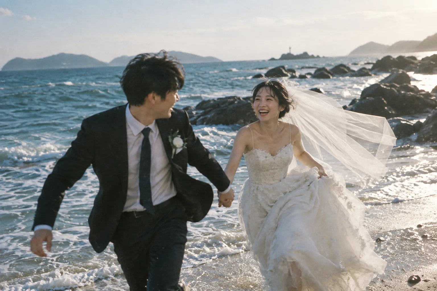 新郎新娘婚纱肖像 · 终点